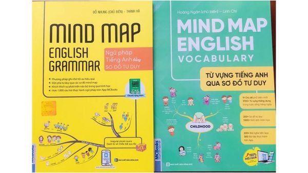 Combo sách học từ vựng ngữ pháp mindmap tiếng Anh