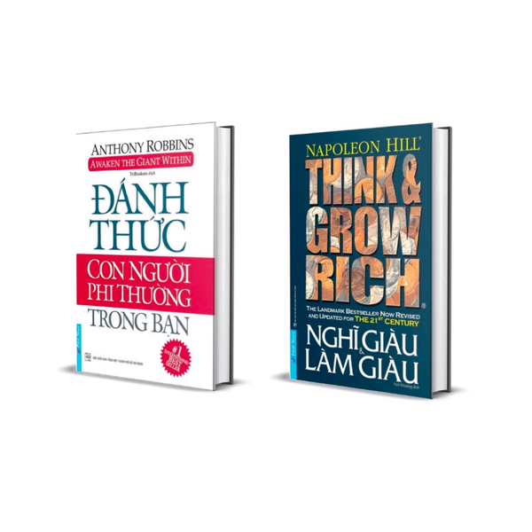 Combo Sách Nghĩ Giàu Và Làm Giàu (bìa cứng) + Đánh Thức Con Người Phi Thường Trong Bạn