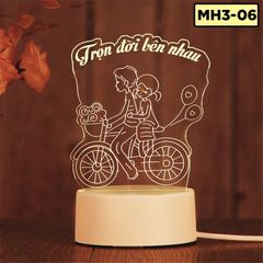 Đèn LED 3D trang trí phòng ngủ nhiều mẫu khác nhau quà lưu niệm quà sinh nhật