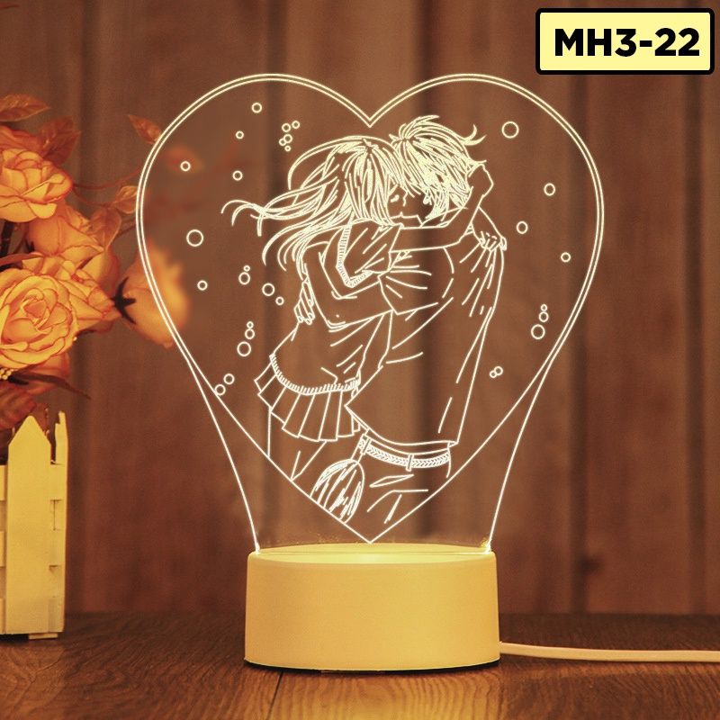Đèn LED 3D trang trí phòng ngủ nhiều mẫu khác nhau quà lưu niệm quà sinh nhật