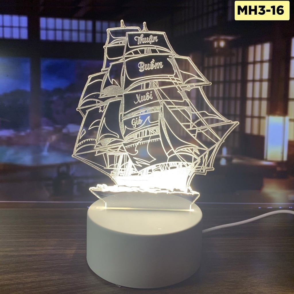 Đèn LED 3D trang trí phòng ngủ nhiều mẫu khác nhau quà lưu niệm quà sinh nhật