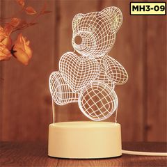 Đèn LED 3D trang trí phòng ngủ nhiều mẫu khác nhau quà lưu niệm quà sinh nhật