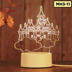 Đèn LED 3D trang trí phòng ngủ nhiều mẫu khác nhau quà lưu niệm quà sinh nhật