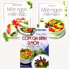 Combo 3 Cuốn Thực Đơn Cơm Gia ĐÌnh 3 Món Bắc - Trung - Nam