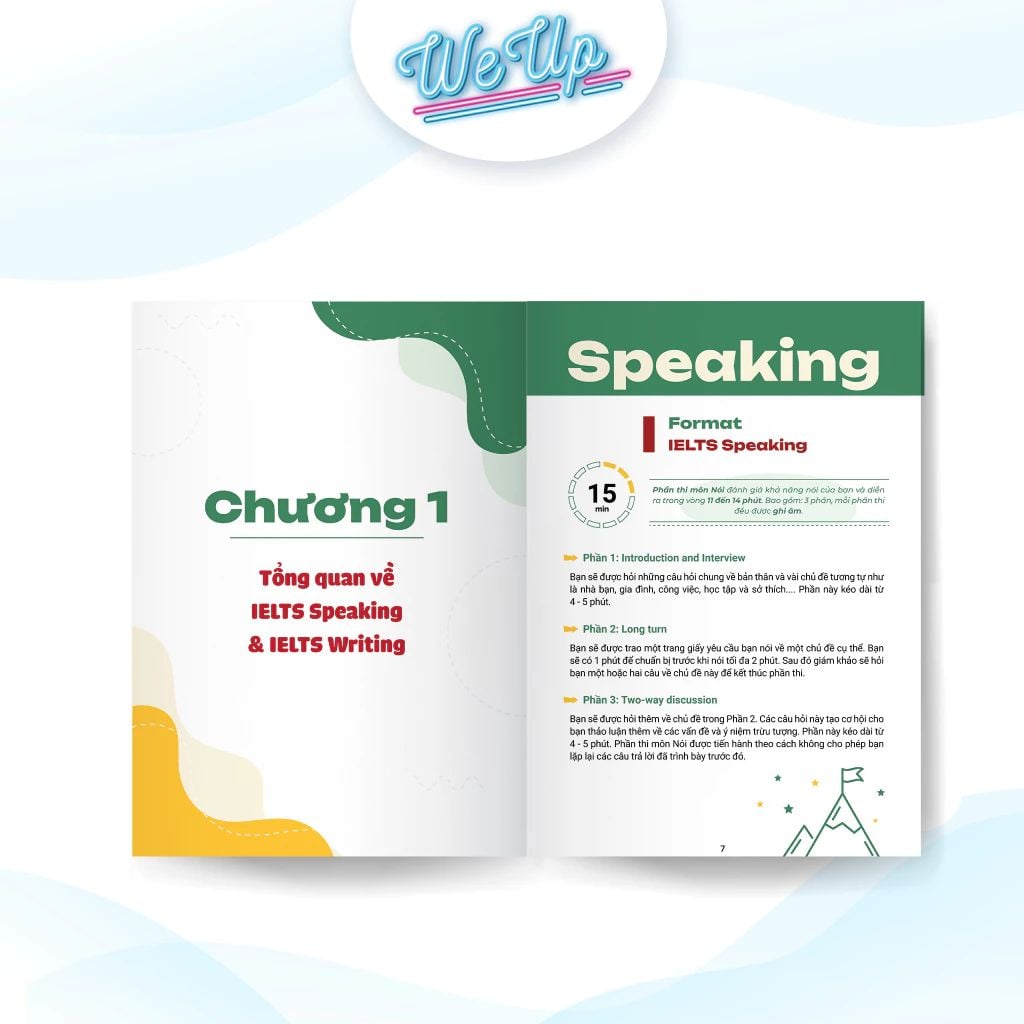 Sổ tay Tự luyện 6.5+ IELTS 4 trong 1 Dễ dàng cho người mới bắt đầu Kỹ năng: Nói + Viết