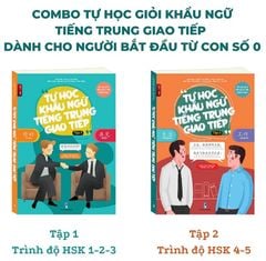 Combo tự học khẩu ngữ tiếng Trung giao tiếp cho người mới bắt đầu