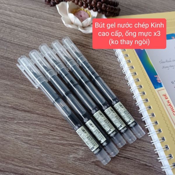 Bút Gel Chép Kinh Chống Nhoè Mực Nhanh Khô Và Nhẹ Nét