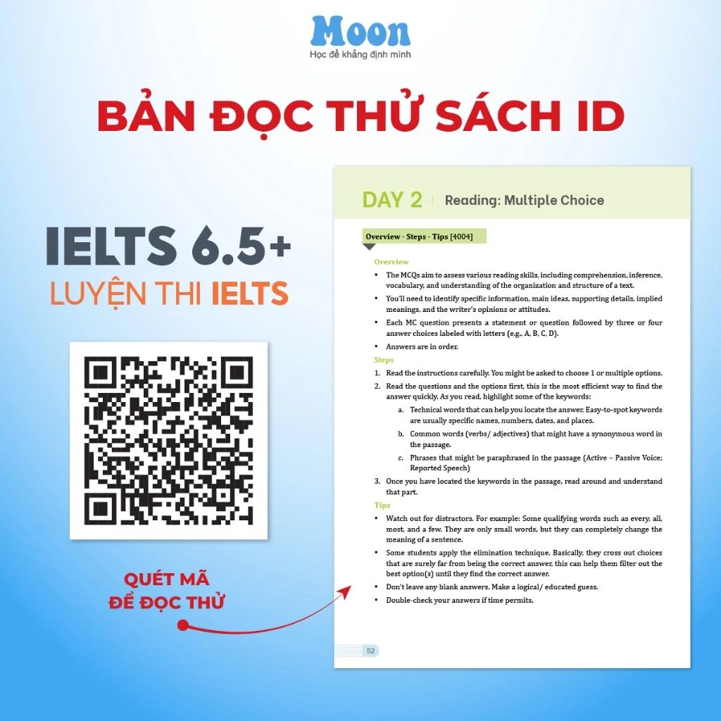 Sách IELTS 6.5+ Luyện Thi Ielts 4 Kỹ Năng Cho Người Mới Bắt Đầu