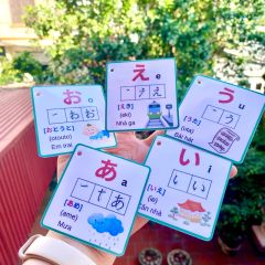 Bộ thẻ học bảng chữ cái Tiếng Nhật Higarana và Katakana cho người mới bắt đầu- Có cách viết
