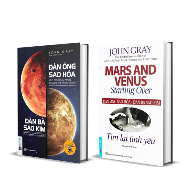 Combo Sách  Đàn Ông Sao Hỏa Đàn Bà Sao Kim + Tìm Lại Tình Yêu