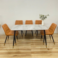 Bộ Bàn Ghế Ăn Loft Bi ( Caro) Nhập Khẩu