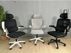 Ghế Công Thái Học 3 Đốt TMS08 màu xám