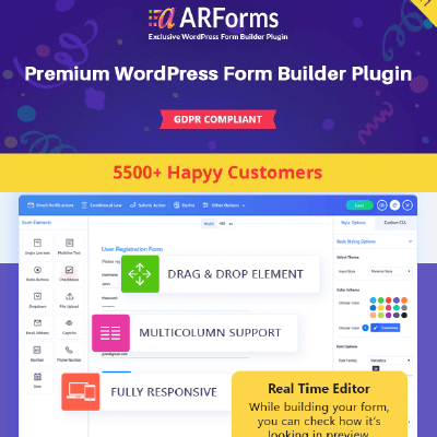  ARForms: WordPress Form Builder Plugin 