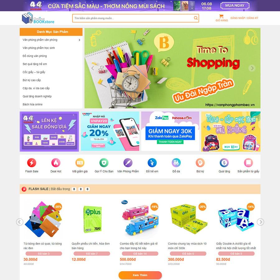  Theme Wordpress Bán Sách 01 