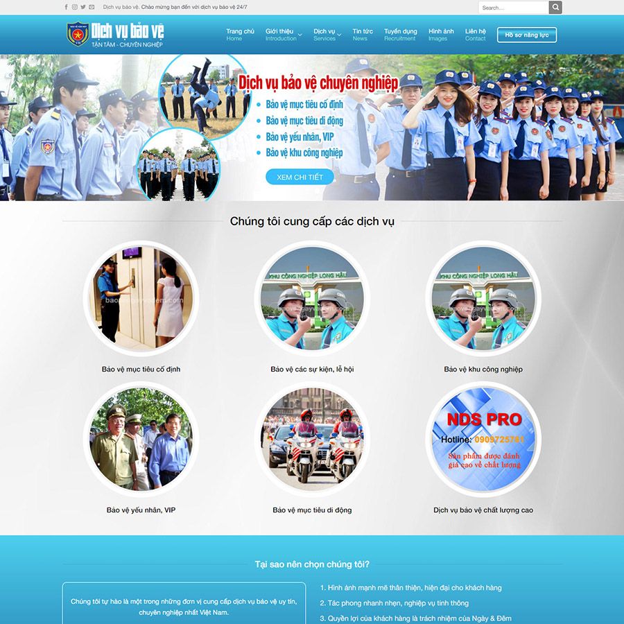  Theme Wordpress Công Ty Bảo Vệ 