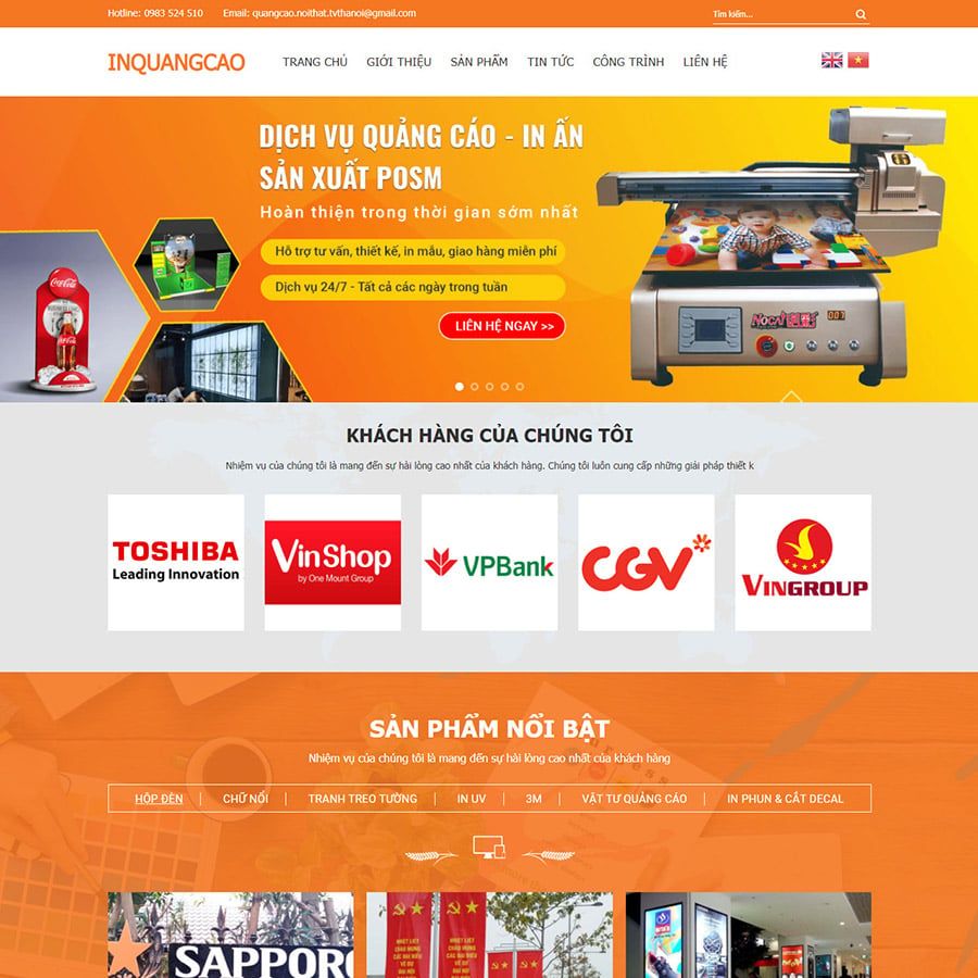  Theme Wordpress Dịch Vụ Quảng Cáo, Biển Quảng Cáo 