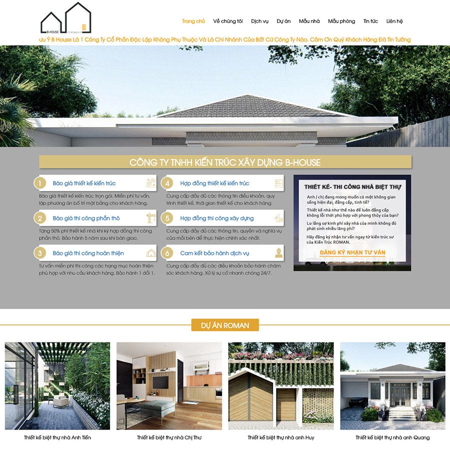  Theme Wordpress Thiết Kế Biệt Thự 
