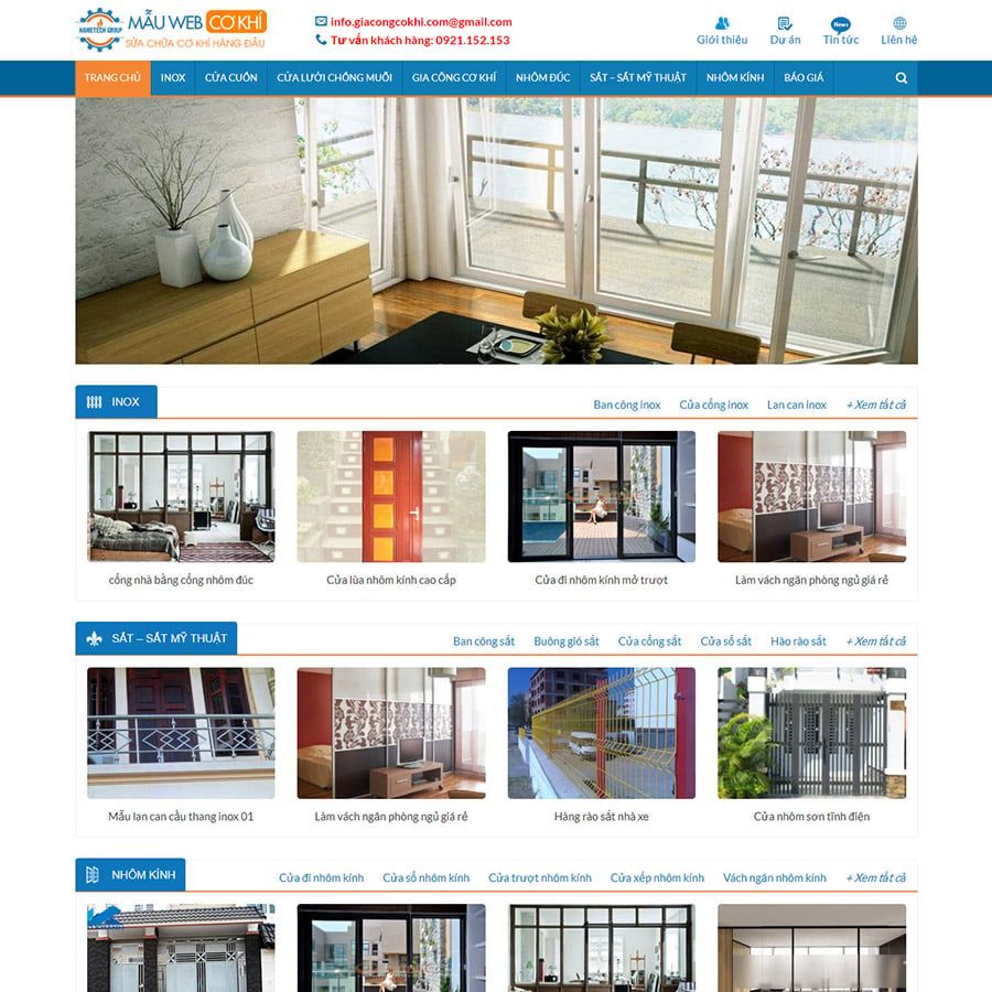  Theme Wordpress Gia Công Cơ Khí 