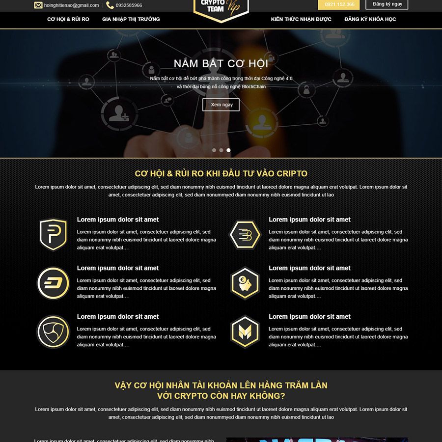 Theme Wordpress Landing Page Tiền Ảo 