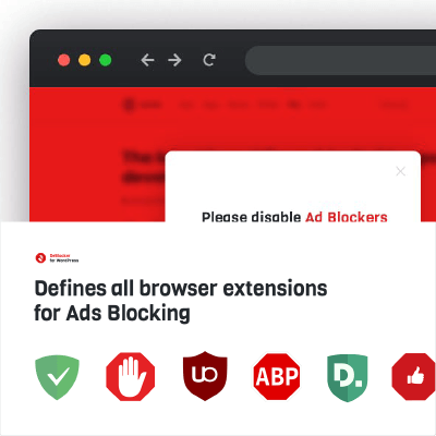  DeBlocker – Anti AdBlock for WordPress 