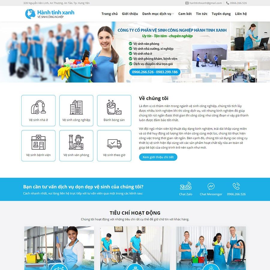  Theme Wordpress Dịch Vụ Dọn Vệ Sinh 