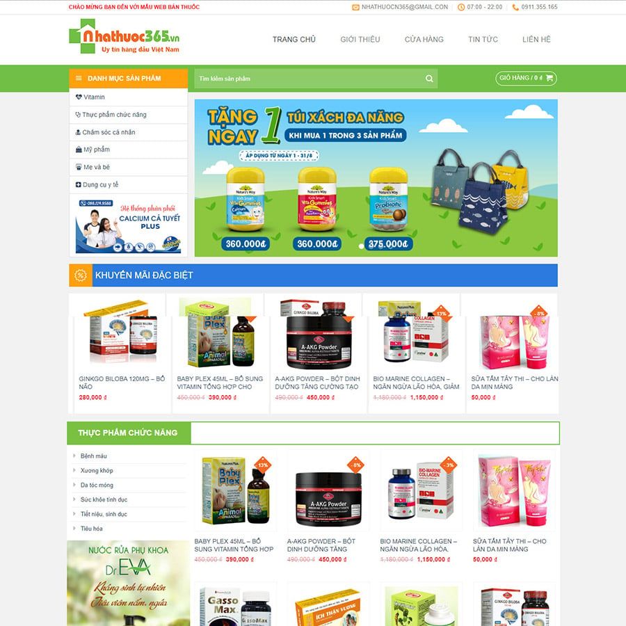  Theme Wordpress Dược Phẩm 02 