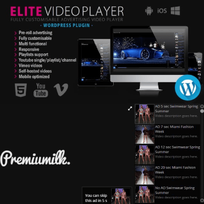  Elite Video Player – WordPress plugin 