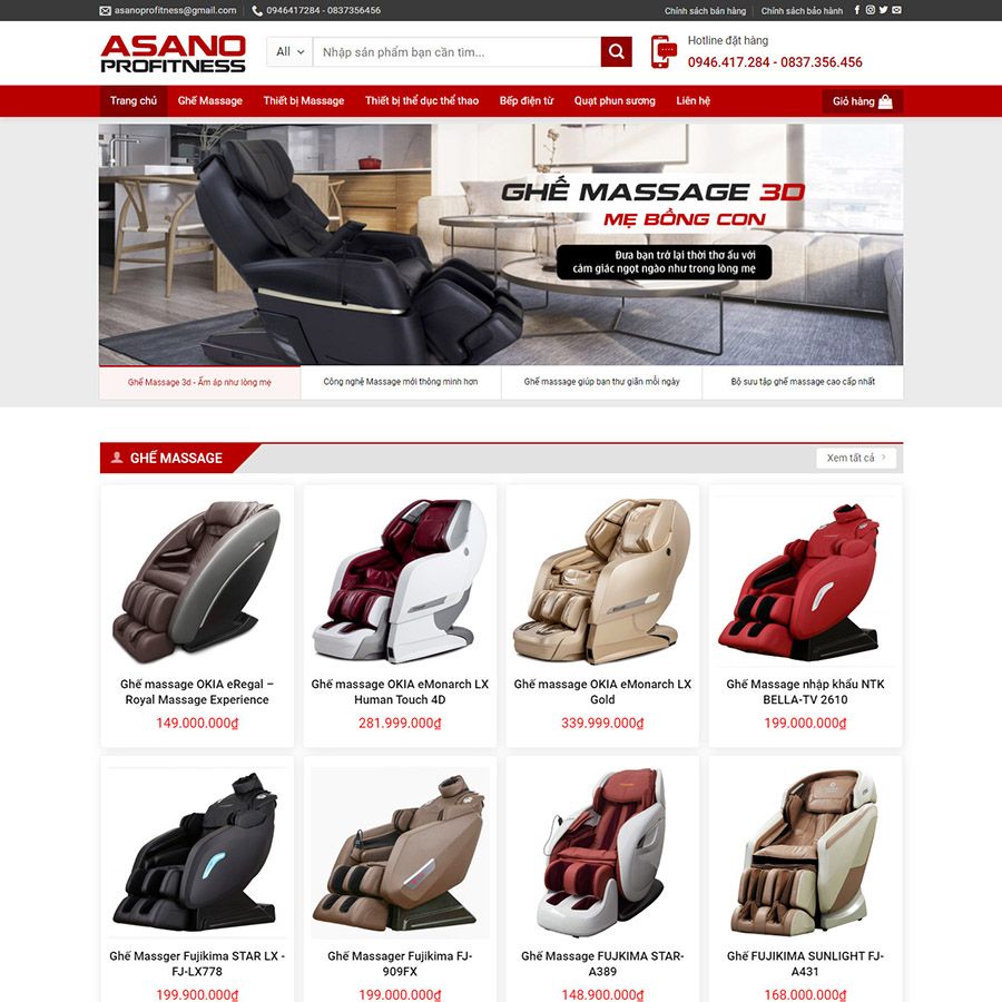  Theme Wordpress Flatsome Bán Ghế Matxa 