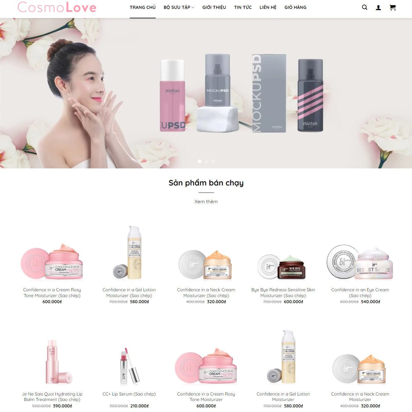  Website bán Mỹ phẩm 