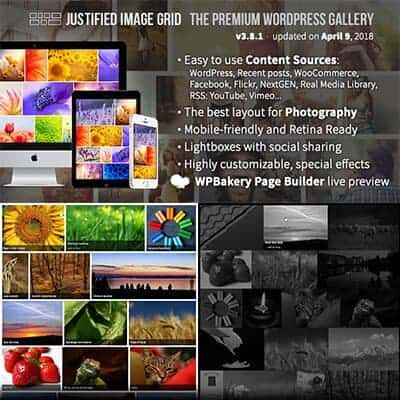  Justified Image Grid – Premium WordPress Gallery 