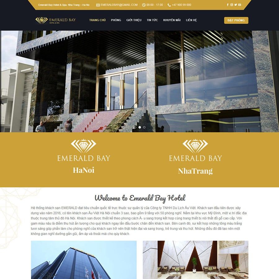  Theme Wordpress Khách Sạn 01 