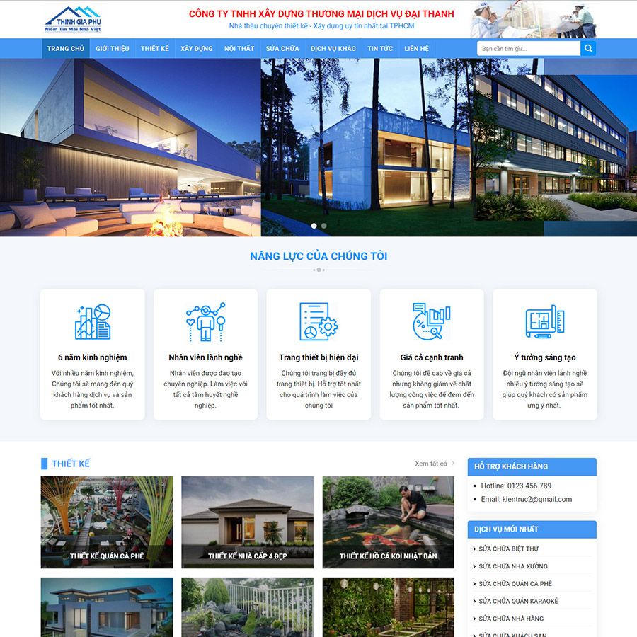  Theme Wordpress Kiến Trúc 02 