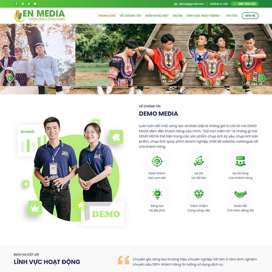  Theme Wordpress Công Ty Marketing , Media 