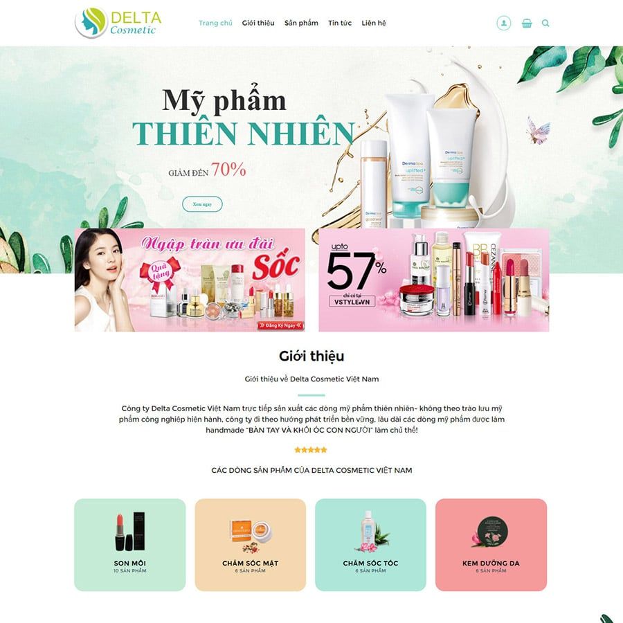  Theme Wordpress Flatsome Mỹ Phẩm 10 