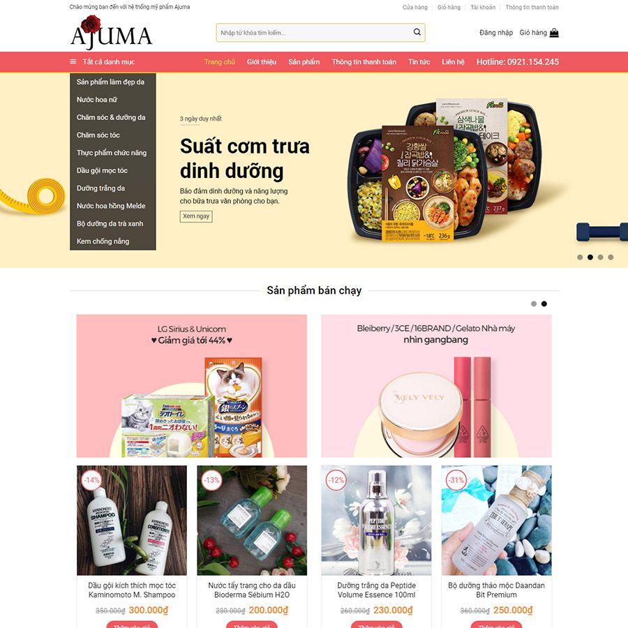  Theme Wordpress Mỹ Phẩm 5 
