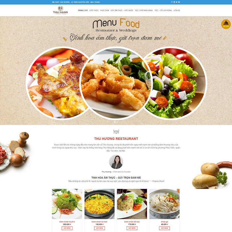  Theme Wordpress Nhà Hàng 02 