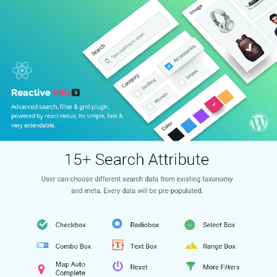  Reactive Search Pro – Advanced WordPress Search Filter Map & Grid 
