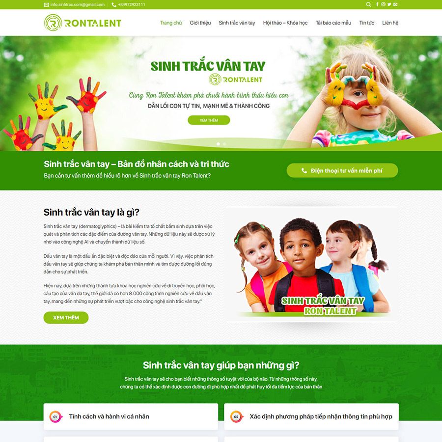  Theme Wordpress Sinh Trắc Vân Tay 