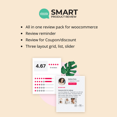  Smart Product Review For WooCommerce – All in one review pack for WooCommerce 