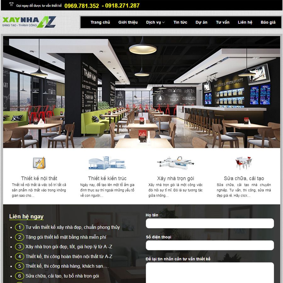 Theme Wordpress Thiết Kế Nhà 