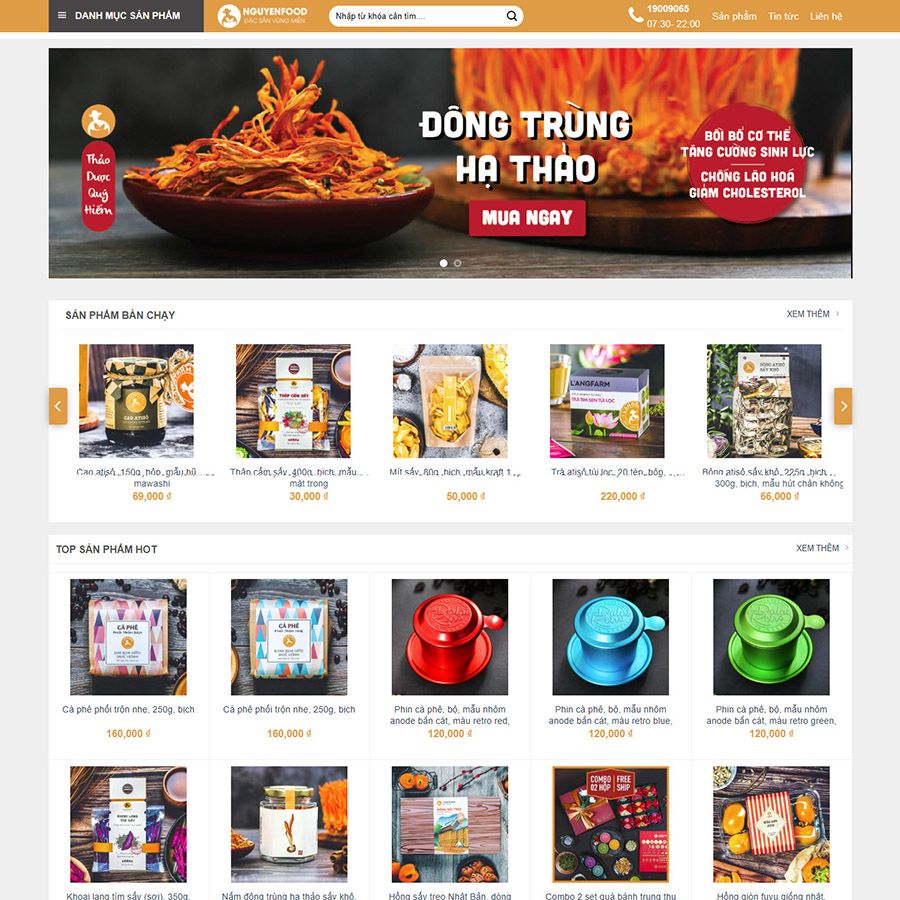  Theme Wordpress Thực Phẩm 03 