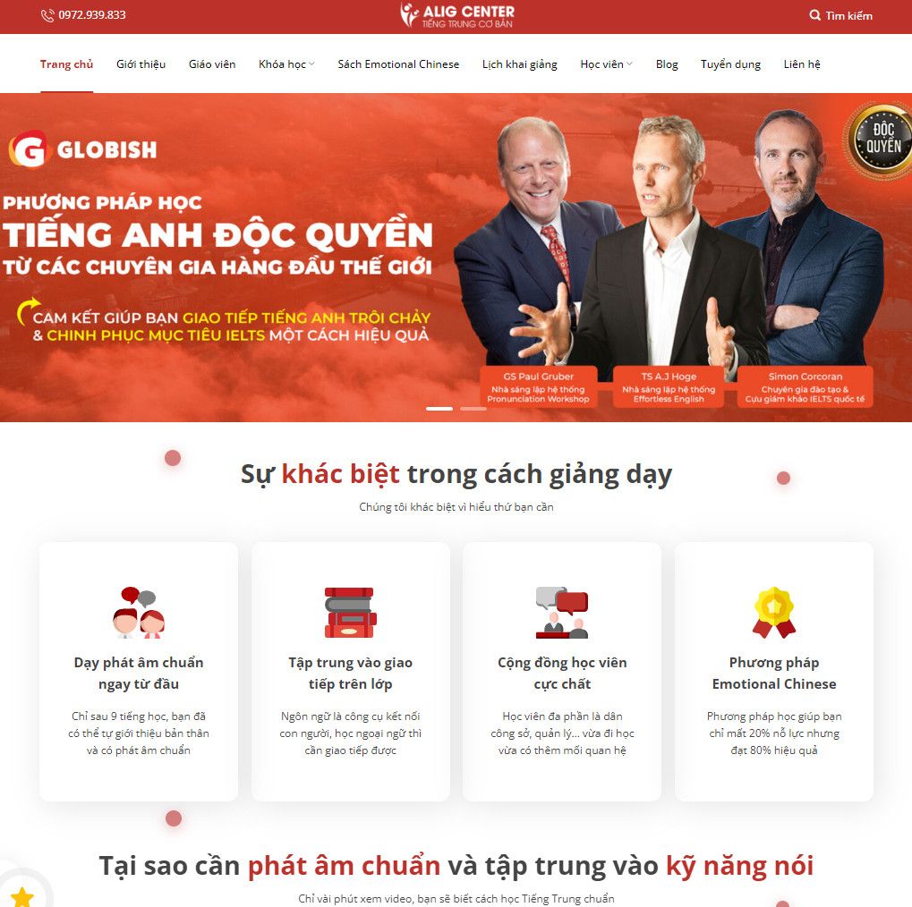  Theme Wordpress Trung Tâm Tiếng Trung 