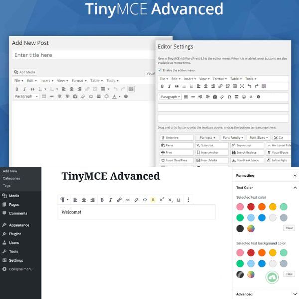  Plugin Tinymce - Advanced.5.6.0 Tạo Bảng Miễn Phí 