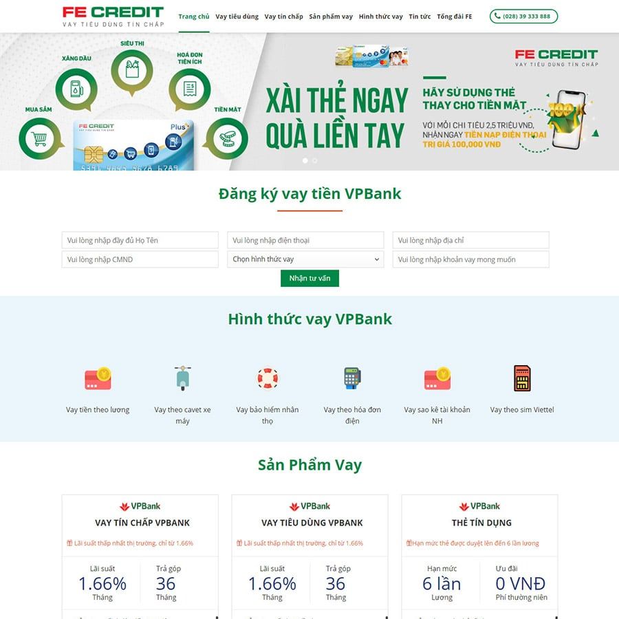  Theme Wordpress Tín Dụng Vpbank 