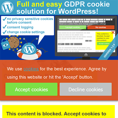  WeePie Cookie Allow – Complete GDPR Cookie Consent Solution for WordPress 