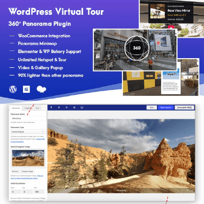  WordPress Virtual Tour 360 Panorama Plugin 