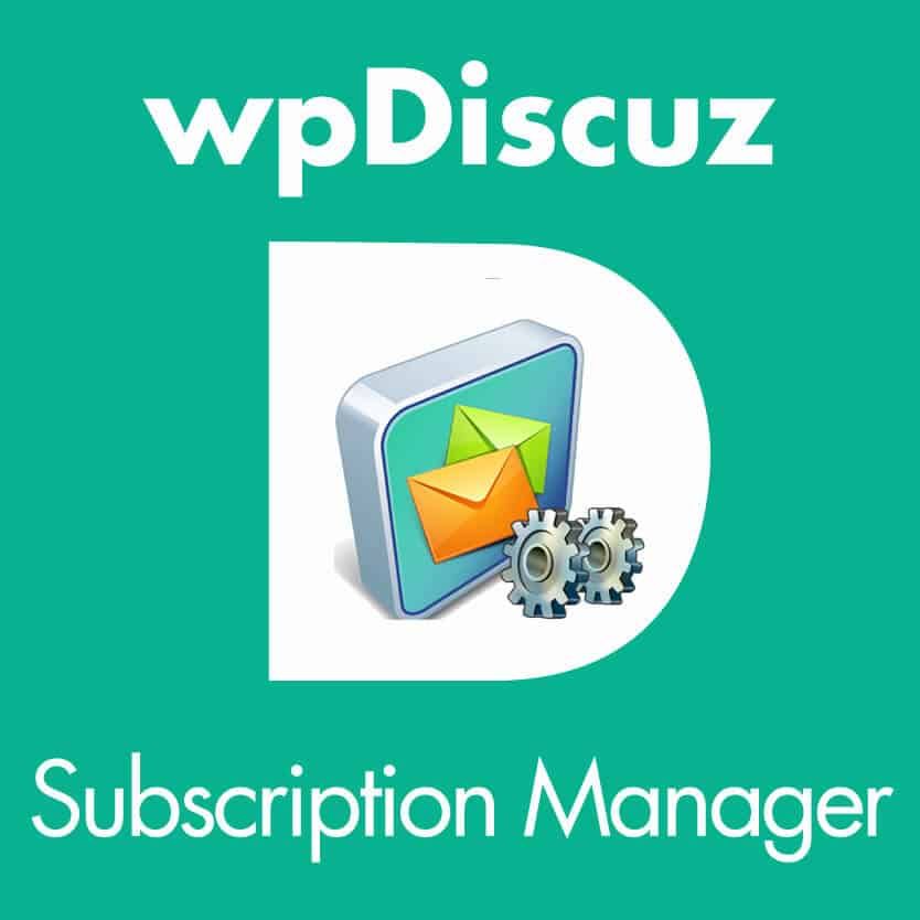  wpDiscuz – Subscription Manager 
