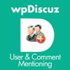 wpDiscuz User & Comment Mentioning