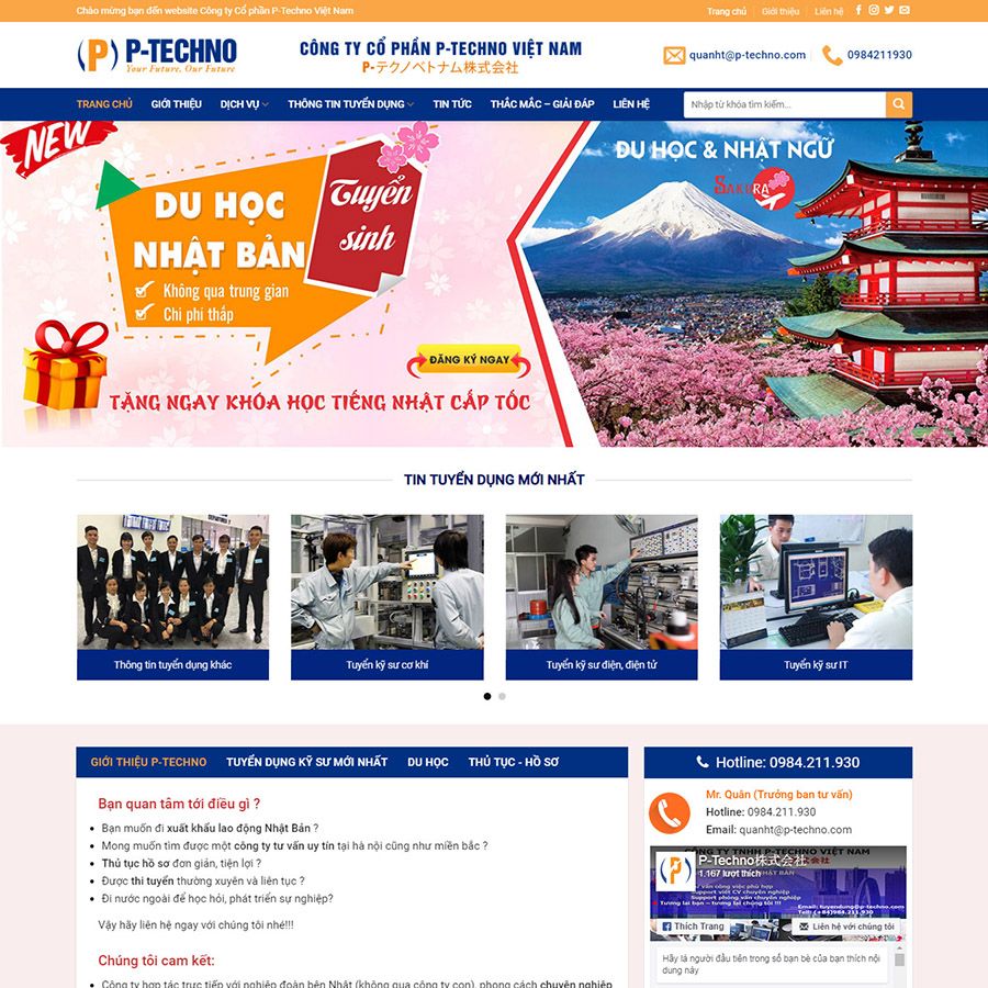  Theme Wordpress Công Ty Xuất Khẩu Lao Động 