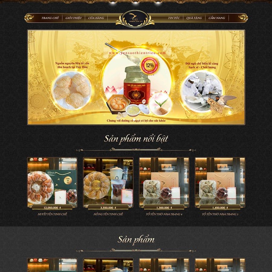  Theme Wordpress Bán Yến Sào 01 